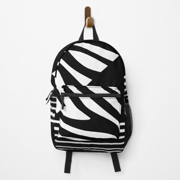 Item preview, Zebra Print and Pin Stripes Animal Print Black and White designed and sold by jocelynsart.