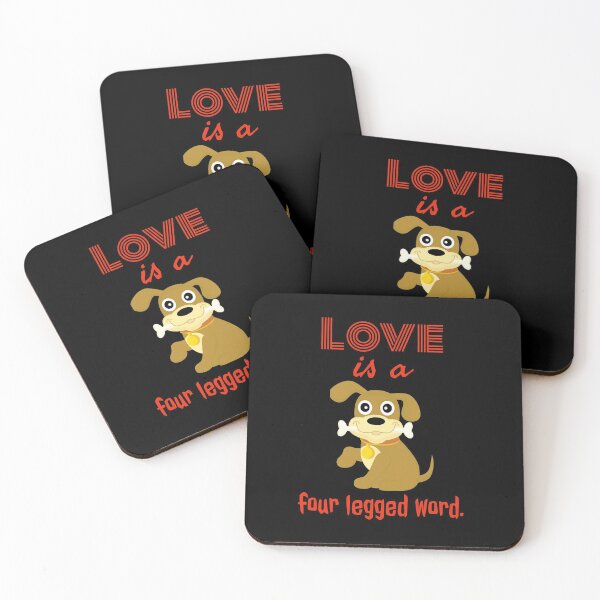 Item preview, love is a four legged word designed and sold by doctors-apparel.