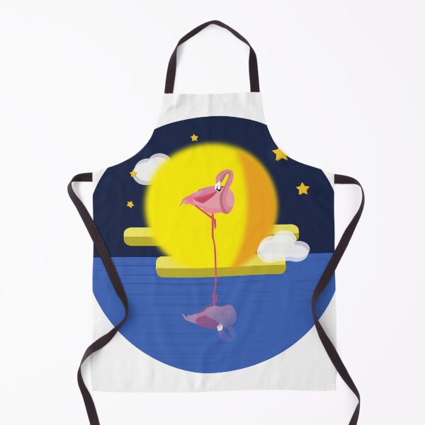 Item preview, flamingo reflection in the starry designed and sold by qzpolo.