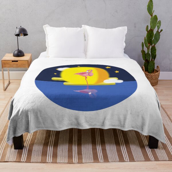 Item preview, flamingo reflection in the starry designed and sold by qzpolo.