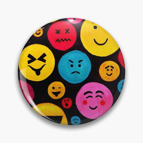 Artikelvorschau, Smiley Gesicht Emoji Spaß Kunstwerk entworfen und verkauft von Mitsy Art.