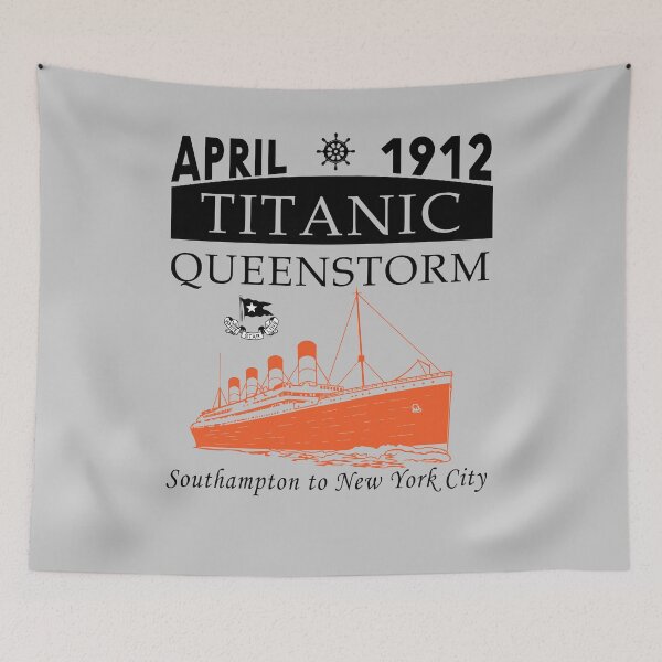 Item preview, Titanic Queen of the Ocean Vintage Cruise Sinking Ship Atlantic Voyage  designed and sold by TopTeeShop.