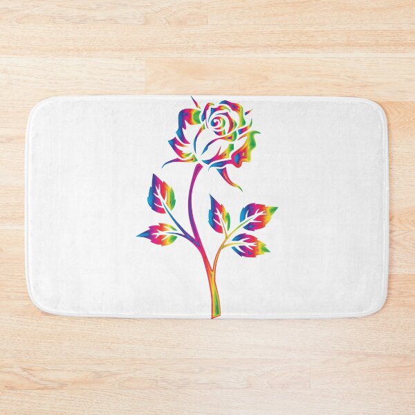 Item preview, Rainbow Rose Stencil Art designed and sold by Designs By Creation.