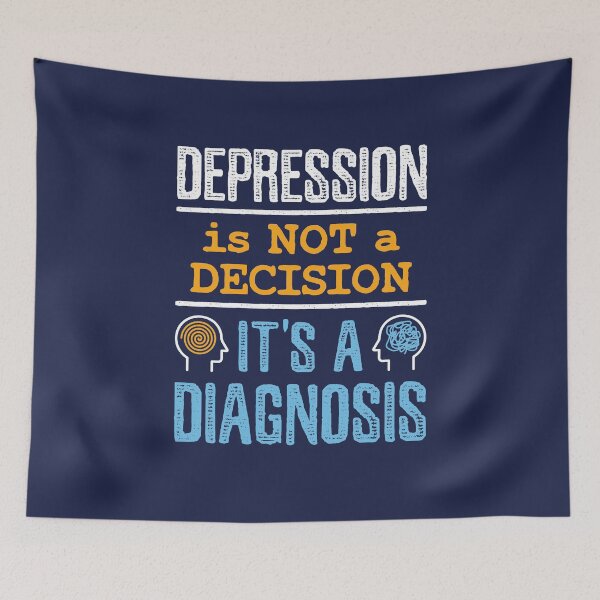 Item preview, Mental Health Awareness Depression Is Not a Decision It's A Diagnosis designed and sold by jaygo.
