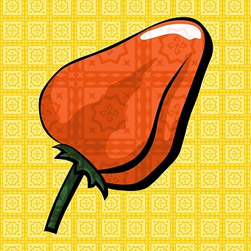 Artwork thumbnail, Habanero Chili Pepper by Valerie Bennett