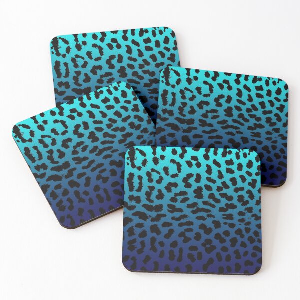 Item preview, Leopard Print in Blue Cheetah Design Underwater Ocean designed and sold by MadandMean.