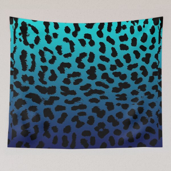 Item preview, Leopard Print in Blue Cheetah Design Underwater Ocean designed and sold by MadandMean.