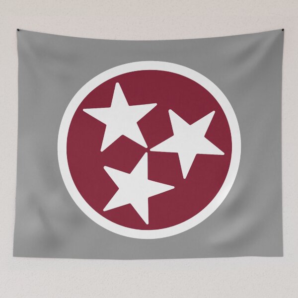 Item preview, Maroon & White Tri-Star designed and sold by tennessee-carly.