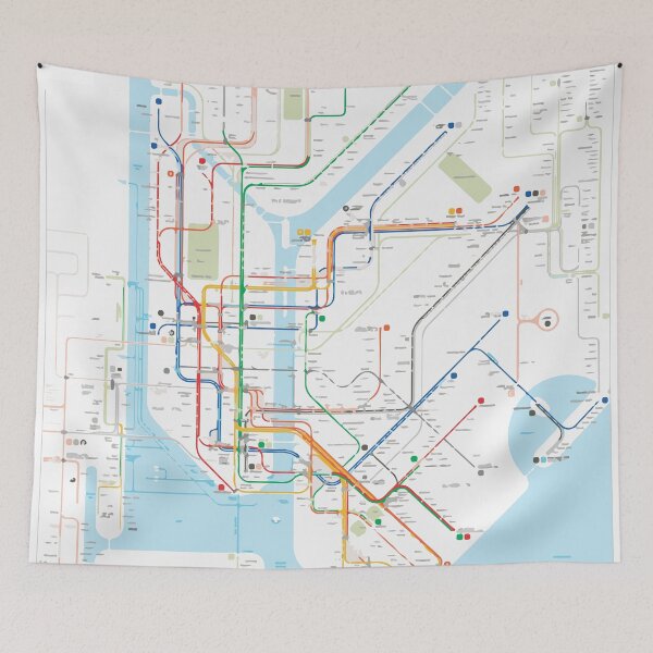 Item preview, New York City Transit Map designed and sold by carriemerriam.