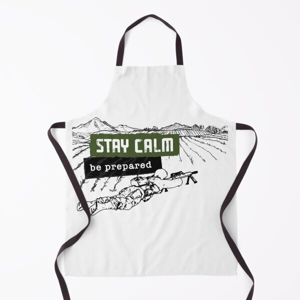 Item preview, Stay calm Be Prepared Sniper Mountain designed and sold by Arassa Design.