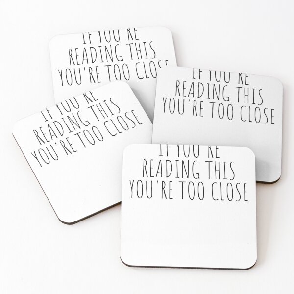 Item preview, funnymask If you're reading this You're too close Funny Sayings Gift designed and sold by Farid94.