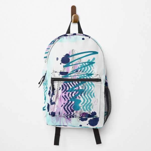 Item preview, Abstract Artwork - Blue Purple Mark Making designed and sold by JulieInspired.