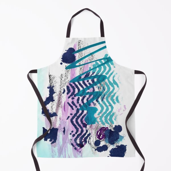 Item preview, Abstract Artwork - Blue Purple Mark Making designed and sold by JulieInspired.