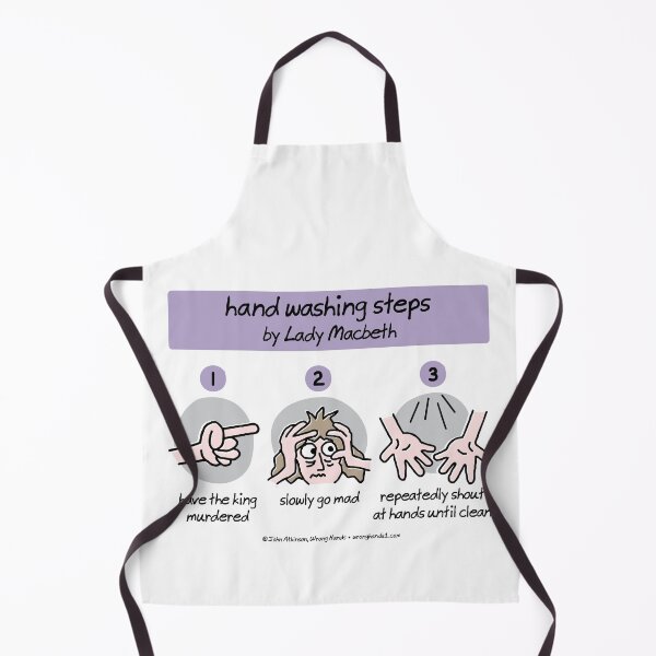 Item preview, hand washing steps by Lady Macbeth designed and sold by WrongHands.