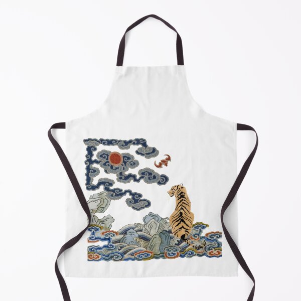 Item preview, Tiger Pondering Chinese Colour Cloud Art designed and sold by Wangfu-tees.