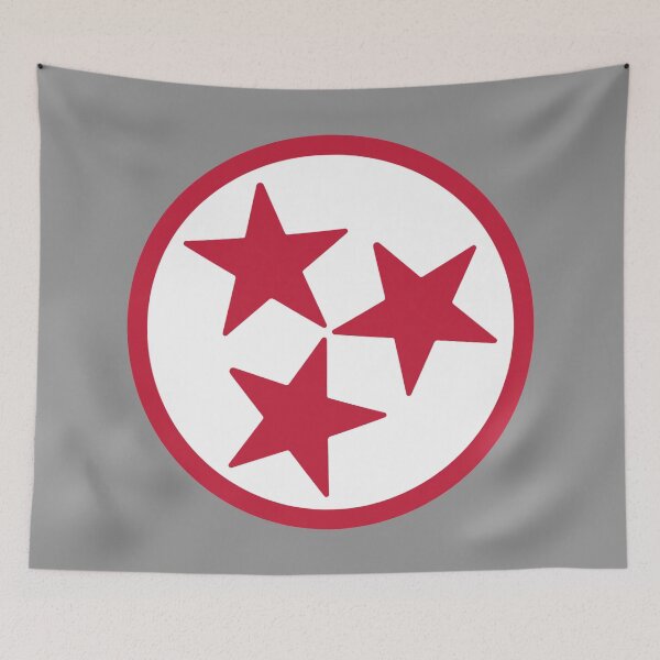 Item preview, White & Red Tri-Star designed and sold by tennessee-carly.