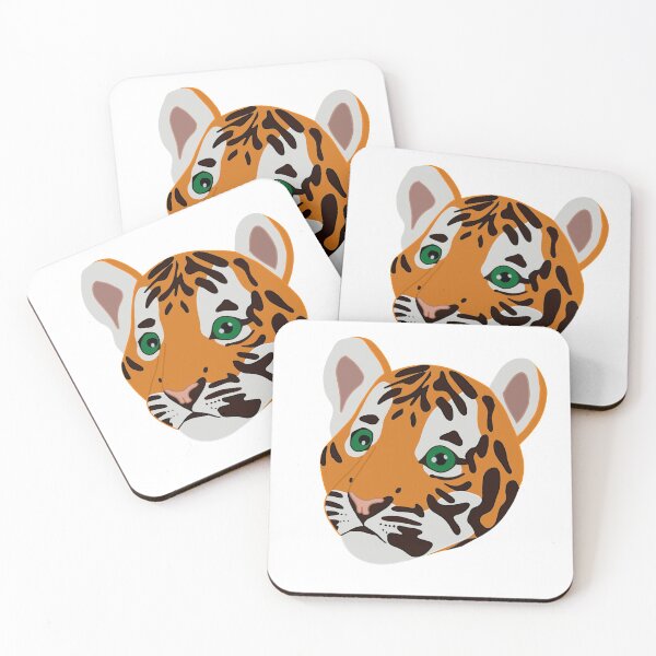 Item preview, cute baby tiger stiker designed and sold by KikasArt.