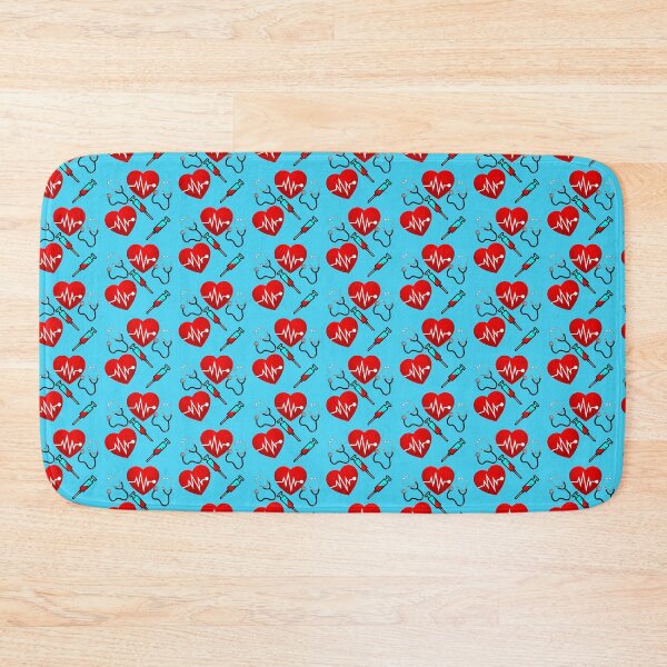 Item preview, Cardiology seamless pattern designed and sold by doctors-apparel.