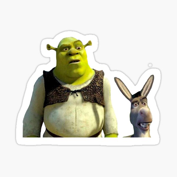 Já pode sair? Burro Shrek - Stickers for WhatsApp