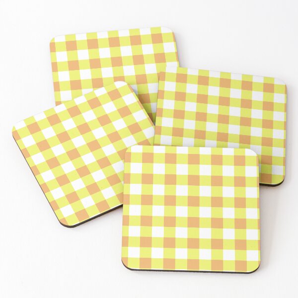 Item preview, yellow plaid checkered designed and sold by ZiphGames.