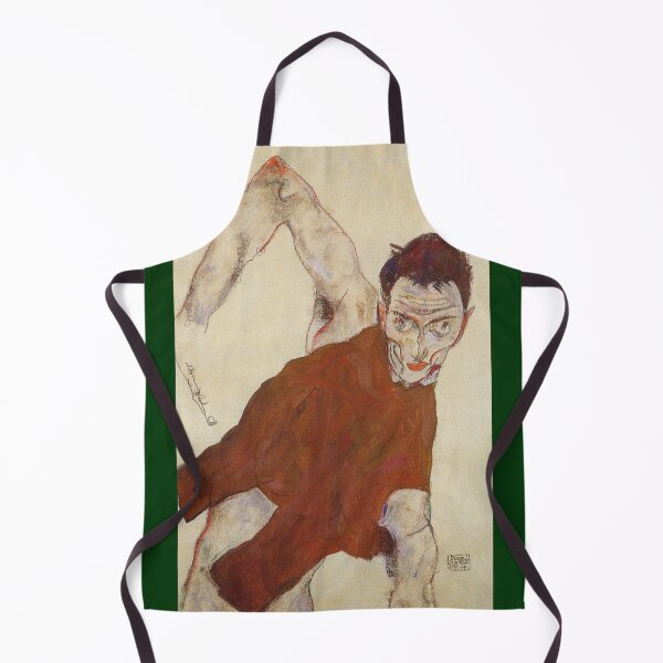 Item preview, Egon Schiele - Self Portrait In A Jerkin With Right Elbow Raised 1914 designed and sold by artcenter.