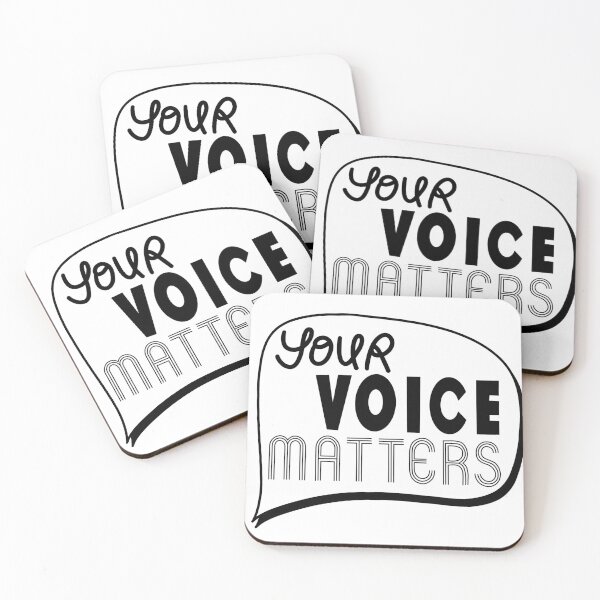 Item preview, Your Voice Matters Black and White designed and sold by Createbyrachel.