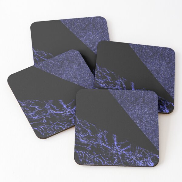 Item preview, Elegant Blue Metallic & Black Abstract designed and sold by Lucky-Town-Art.