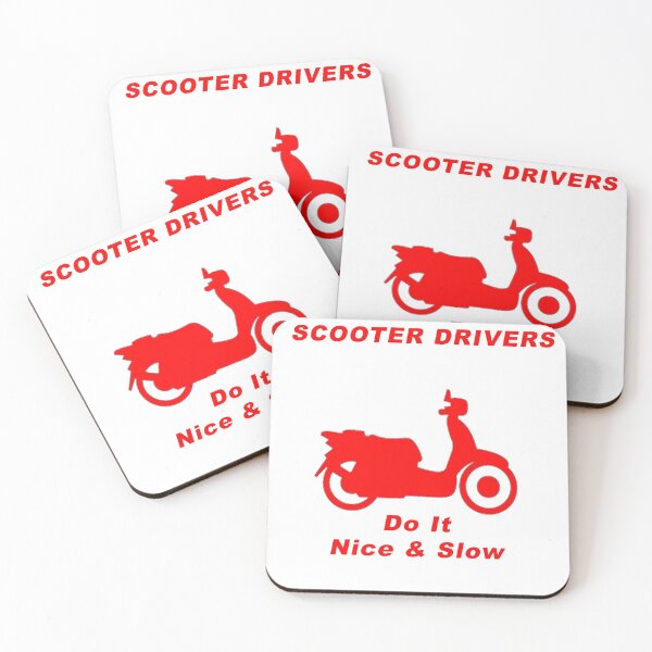 Item preview, Scooter Drivers Do It Nice & Slow / Red! designed and sold by BWBConcepts.