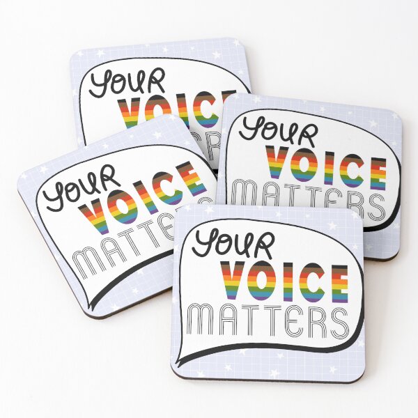 Item preview, Your Voice Matters with background designed and sold by Createbyrachel.