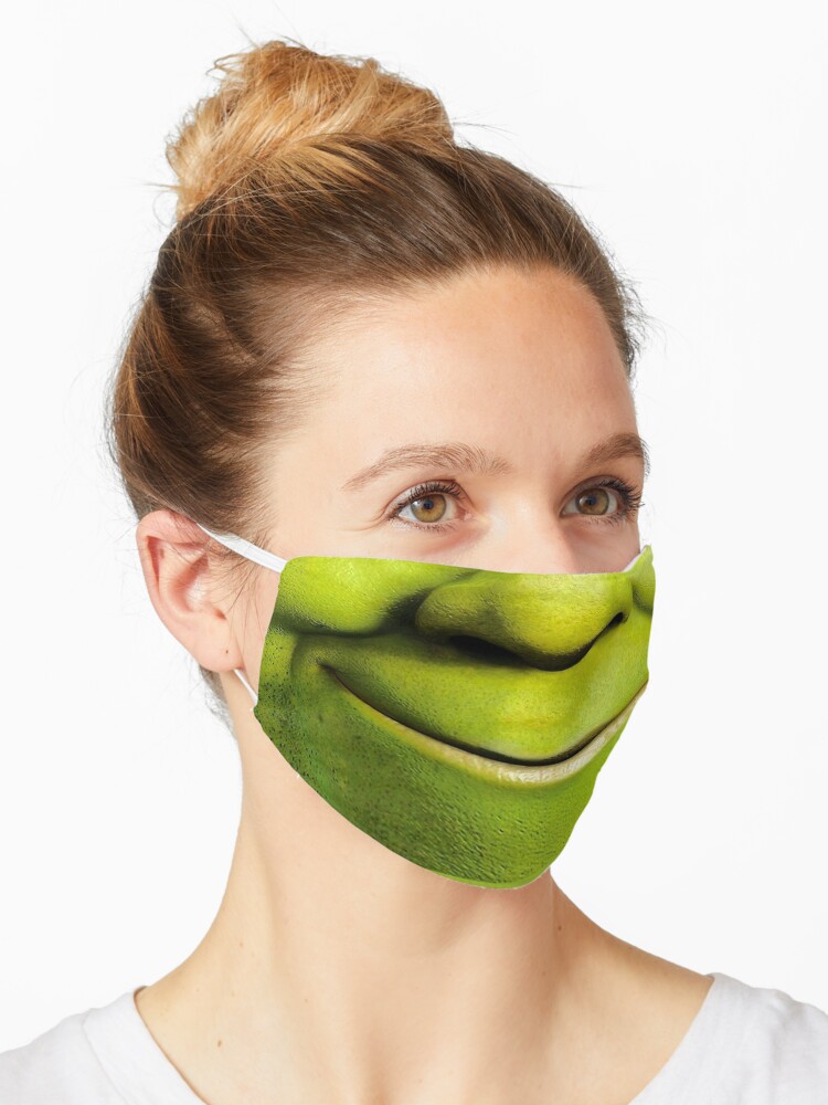 Shrek Mask Mask By Crazybaboons Redbubble - shrek bottom roblox