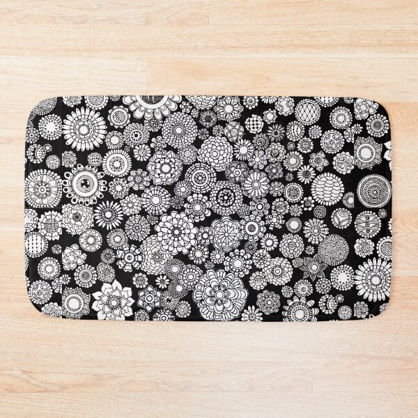 Item preview, World Flowers Black & White Zentangle designed and sold by DesignPMG.