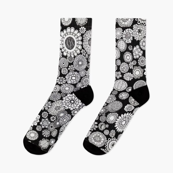Item preview, World Flowers Black & White Zentangle designed and sold by DesignPMG.