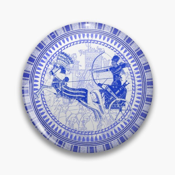 Artikelvorschau, Ägyptische blaue und weiße Ramses (SPODE INSPIRIERT) entworfen und verkauft von Curtis Ryan Woodside Productions.