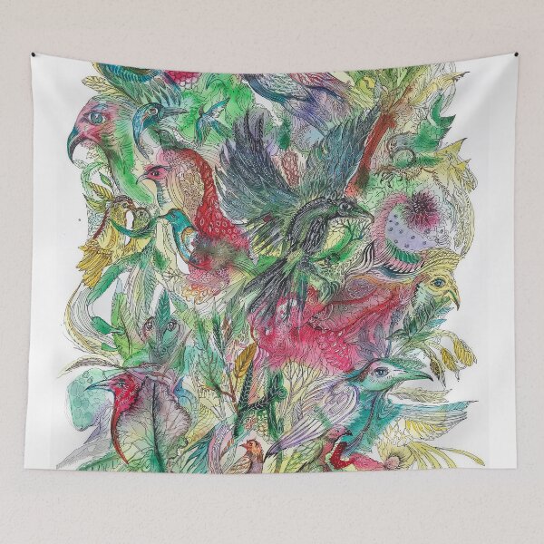 Item preview, BIRDS AND FLOWERS designed and sold by fishtower.