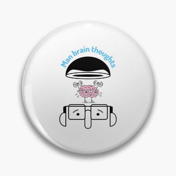Item preview, Man Brain Thoughts  designed and sold by Got-Ya-Bak.