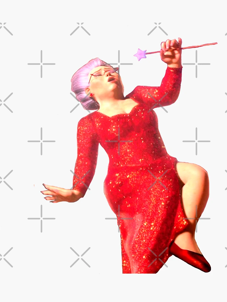 Fairy Godmother from Shrek" Sticker for Sale by AlbaGegunde | Redbubble