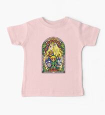 Link and Zelda Stained Glass Baby Tee