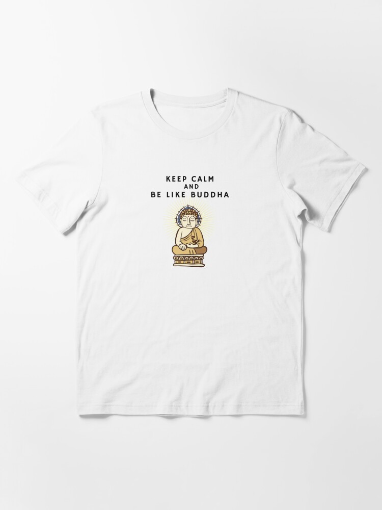 Keep Calm and Practice Yoga' (Om Logo) Zen Buddhism Funny Ladies T-shirt  Tee