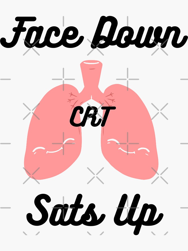 "Face Down Sats Up CRT" Sticker for Sale by CASDesigns Redbubble