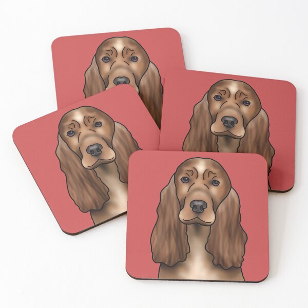 Item preview, Cocker Spaniel Dog Portrait - Red designed and sold by JadeMadeThis.