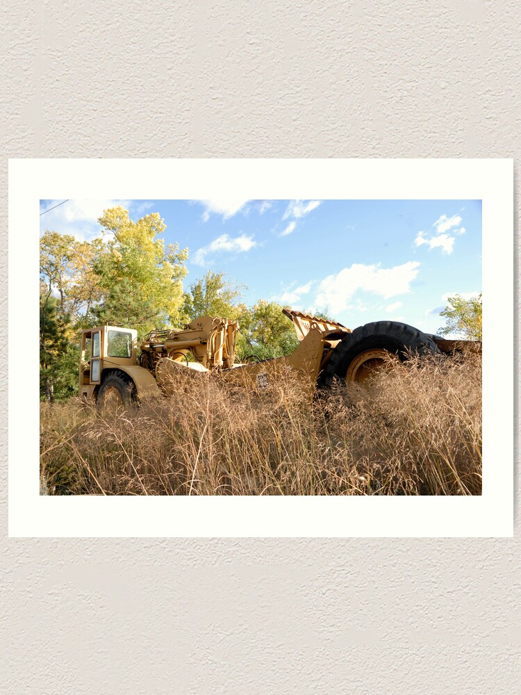 Alternate view of Land Grader parked in the grass Art Print