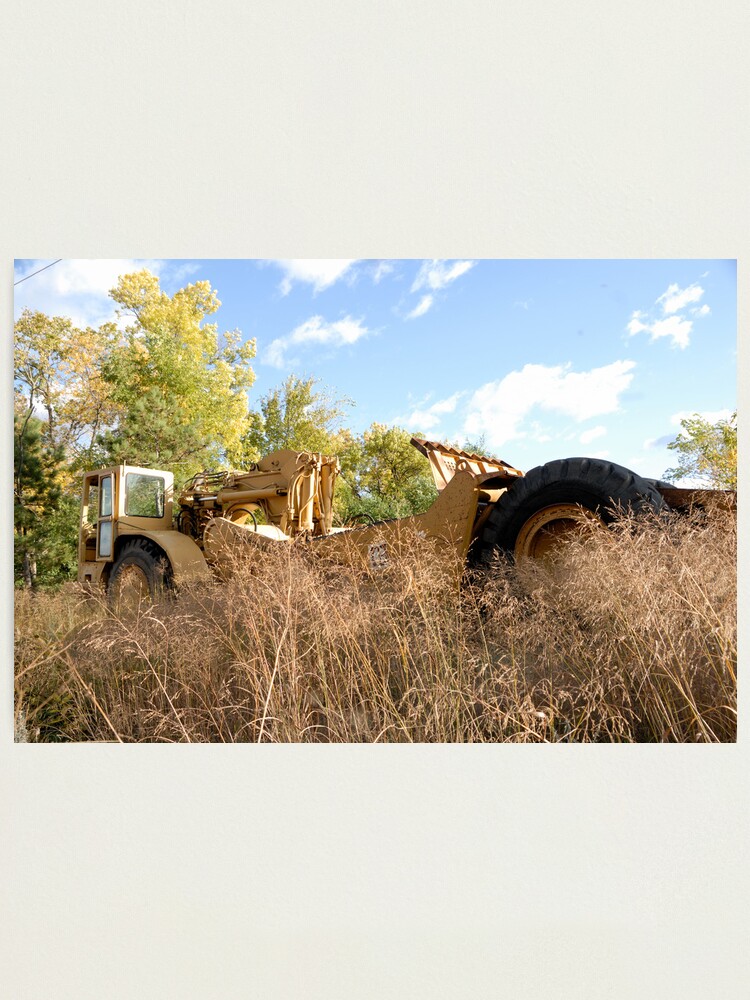 Alternate view of Land Grader parked in the grass Photographic Print