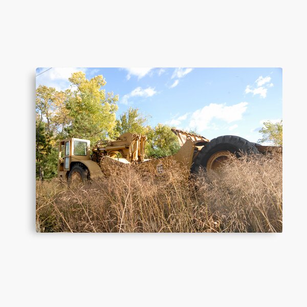 Land Grader parked in the grass Metal Print