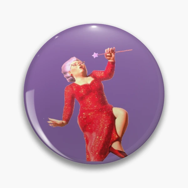 Fairy Godmother from Shrek" Pin for Sale by AlbaGegunde | Redbubble