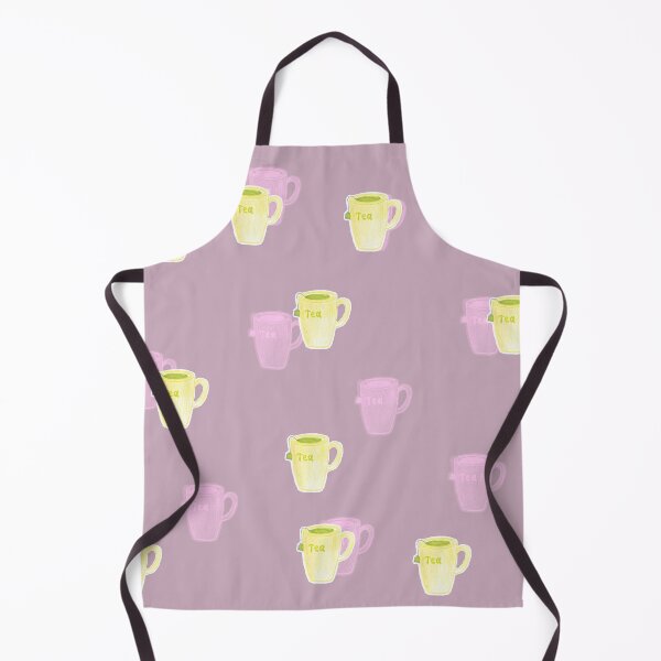 Item preview, Tea time Pattern (pink and yellow with shadow) designed and sold by ElmLenonn.