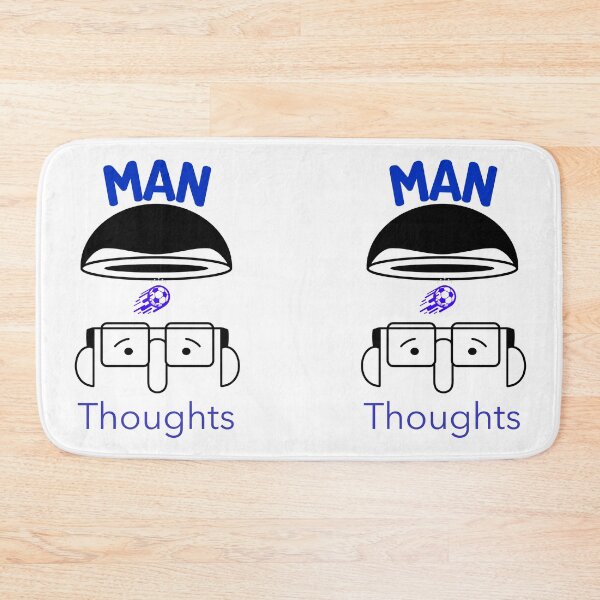 Item preview, Man Brain Thoughts Football designed and sold by Got-Ya-Bak.