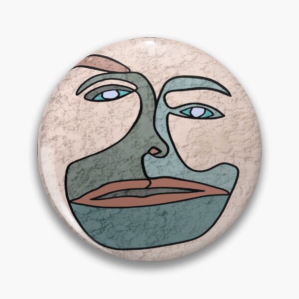 Item preview, Green Face design on a light rose background. decorating, interiors designed and sold by jayne0524.