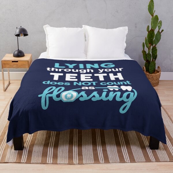 Item preview, Dental Hygiene Hygienist Funny Lying Through Your Teeth Does Not Count As Flossing designed and sold by jaygo.