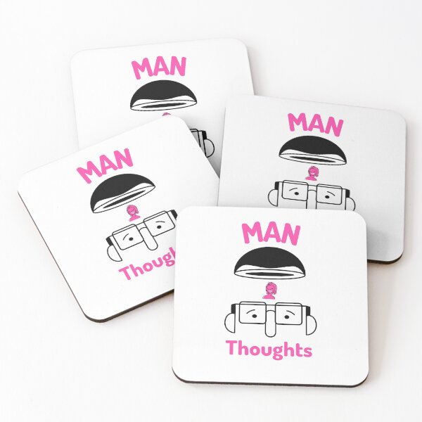 Item preview, Man Brain Thoughts women designed and sold by Got-Ya-Bak.