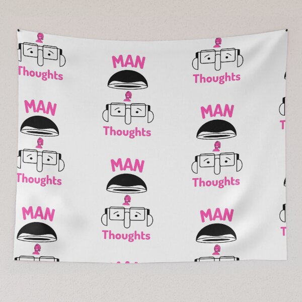 Item preview, Man Brain Thoughts women designed and sold by Got-Ya-Bak.
